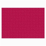 Rose Pink Color Polka Dots Large Glasses Cloth (2 Sides) Back