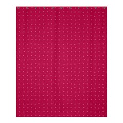 Rose Pink Color Polka Dots Shower Curtain 60  X 72  (medium)  by SpinnyChairDesigns