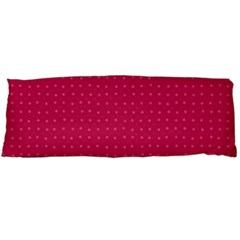 Rose Pink Color Polka Dots Body Pillow Case (dakimakura) by SpinnyChairDesigns