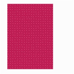 Rose Pink Color Polka Dots Large Garden Flag (two Sides) by SpinnyChairDesigns