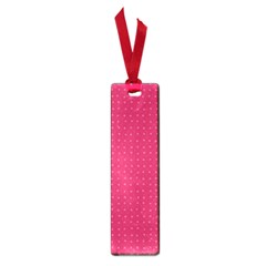 Rose Pink Color Polka Dots Small Book Marks by SpinnyChairDesigns