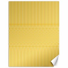 Saffron Yellow Color Stripes Canvas 18  X 24  by SpinnyChairDesigns