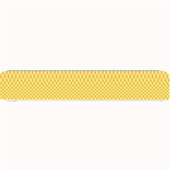 Saffron Yellow Color Stripes Small Bar Mats by SpinnyChairDesigns