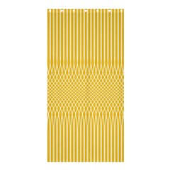 Saffron Yellow Color Stripes Shower Curtain 36  X 72  (stall)  by SpinnyChairDesigns