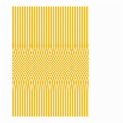 Saffron Yellow Color Stripes Small Garden Flag (two Sides) by SpinnyChairDesigns