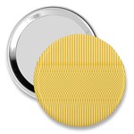 Saffron Yellow Color Stripes 3  Handbag Mirrors Front