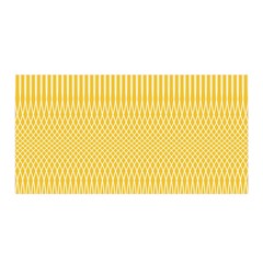 Saffron Yellow Color Stripes Satin Wrap by SpinnyChairDesigns