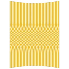 Saffron Yellow Color Stripes Back Support Cushion by SpinnyChairDesigns