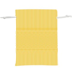 Saffron Yellow Color Stripes  Lightweight Drawstring Pouch (xl) by SpinnyChairDesigns