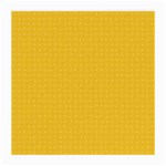 Saffron Yellow Color Polka Dots Medium Glasses Cloth (2 Sides) Front