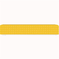 Saffron Yellow Color Polka Dots Small Bar Mats by SpinnyChairDesigns