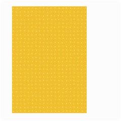 Saffron Yellow Color Polka Dots Large Garden Flag (two Sides) by SpinnyChairDesigns