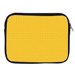 Saffron Yellow Color Polka Dots Apple iPad 2/3/4 Zipper Cases Front