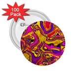 Colorful Boho Swirls Pattern 2.25  Buttons (100 pack)  Front