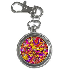 Colorful Boho Swirls Pattern Key Chain Watches