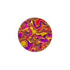 Colorful Boho Swirls Pattern Golf Ball Marker (4 pack)