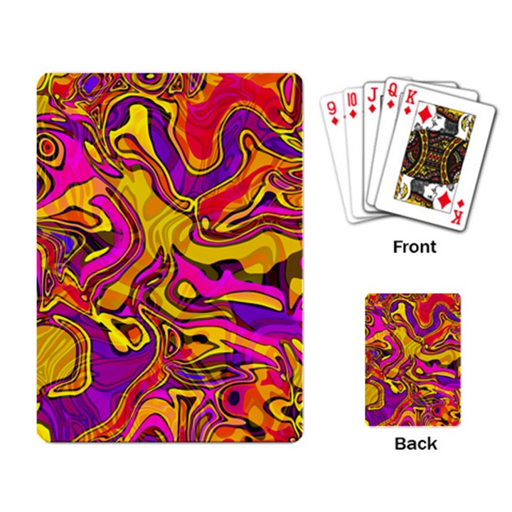 Colorful Boho Swirls Pattern Playing Cards Single Design (Rectangle)