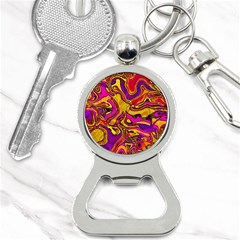 Colorful Boho Swirls Pattern Bottle Opener Key Chain