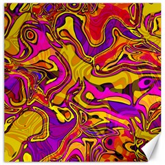 Colorful Boho Swirls Pattern Canvas 12  x 12 