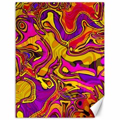 Colorful Boho Swirls Pattern Canvas 12  x 16 