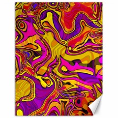 Colorful Boho Swirls Pattern Canvas 18  X 24  by SpinnyChairDesigns