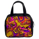 Colorful Boho Swirls Pattern Classic Handbag (Two Sides) Front