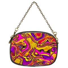 Colorful Boho Swirls Pattern Chain Purse (Two Sides)