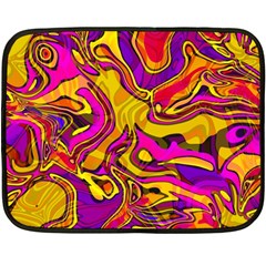 Colorful Boho Swirls Pattern Double Sided Fleece Blanket (Mini) 