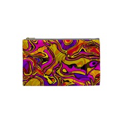 Colorful Boho Swirls Pattern Cosmetic Bag (Small)