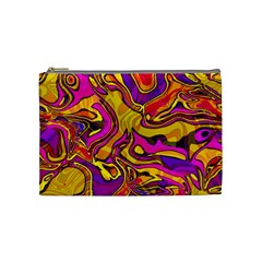 Colorful Boho Swirls Pattern Cosmetic Bag (Medium)