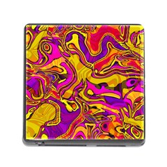 Colorful Boho Swirls Pattern Memory Card Reader (Square 5 Slot)