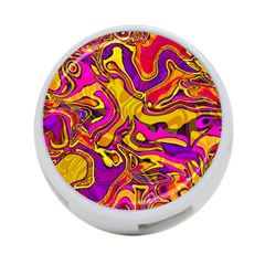 Colorful Boho Swirls Pattern 4-Port USB Hub (Two Sides)