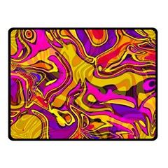 Colorful Boho Swirls Pattern Fleece Blanket (Small)