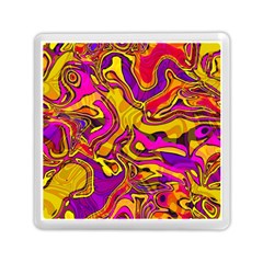 Colorful Boho Swirls Pattern Memory Card Reader (Square)