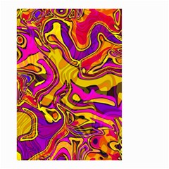 Colorful Boho Swirls Pattern Small Garden Flag (Two Sides)