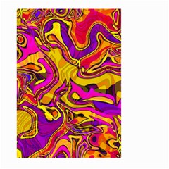 Colorful Boho Swirls Pattern Large Garden Flag (Two Sides)