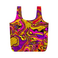 Colorful Boho Swirls Pattern Full Print Recycle Bag (M)