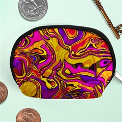 Colorful Boho Swirls Pattern Accessory Pouch (Medium)