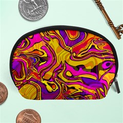 Colorful Boho Swirls Pattern Accessory Pouch (Large)