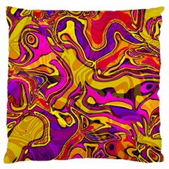 Colorful Boho Swirls Pattern Standard Flano Cushion Case (one Side)