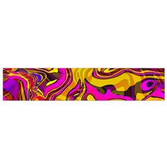 Colorful Boho Swirls Pattern Small Flano Scarf