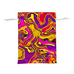 Colorful Boho Swirls Pattern Lightweight Drawstring Pouch (S)