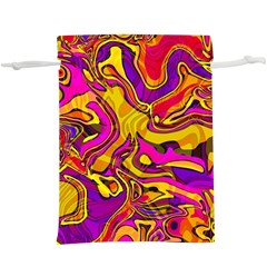 Colorful Boho Swirls Pattern  Lightweight Drawstring Pouch (XL)