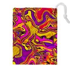 Colorful Boho Swirls Pattern Drawstring Pouch (4XL)