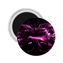 Black Magenta Abstract Art 2 25  Magnets by SpinnyChairDesigns