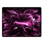 Black Magenta Abstract Art Fleece Blanket (Small) 50 x40  Blanket Front