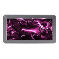 Black Magenta Abstract Art Memory Card Reader (mini) by SpinnyChairDesigns