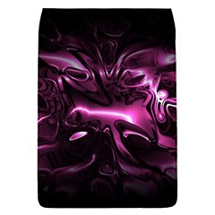 Black Magenta Abstract Art Removable Flap Cover (l) by SpinnyChairDesigns