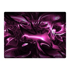 Black Magenta Abstract Art Double Sided Flano Blanket (mini)  by SpinnyChairDesigns