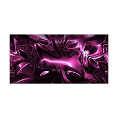 Black Magenta Abstract Art Yoga Headband by SpinnyChairDesigns